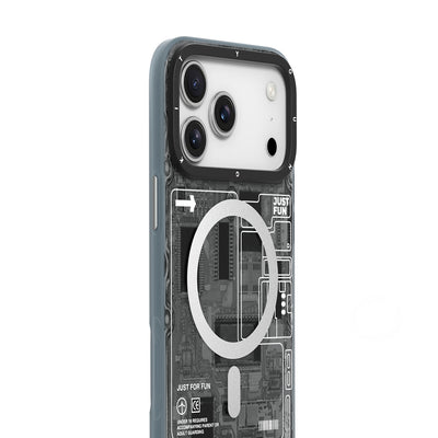 Apple iPhone 17 Pro Max Kılıf M-safe Şarj Özellikli Kamera Denetim Butonlu Youngkit Technology Serisi Kapak Siyah