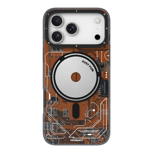 iPhone 17 Pro Max Kılıf M-safe Şarj Özellikli Kamera Denetim Butonlu Youngkit Technology Serisi Kılıf