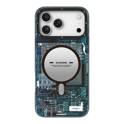 iPhone 17 Pro Max Kılıf M-safe Şarj Özellikli Kamera Denetim Butonlu Youngkit Technology Serisi Kılıf