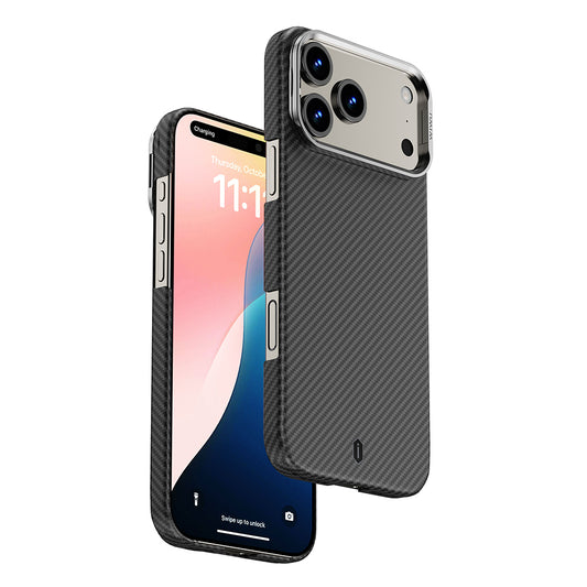 iPhone 17 Pro Max Kılıf M-safe Şarj Özellikli Kamera Standlı Wiwu DCC-206 Aramid Air Kılıf