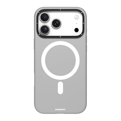 iPhone 17 Pro Max Kılıf M-Safe Şarj Özellikli Kamera Standlı Youngkit Gel Cream Serisi Kılıf