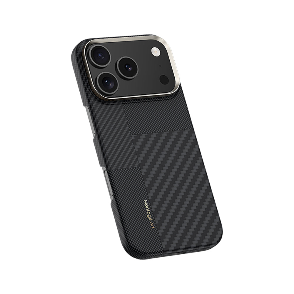 iPhone 17 Pro Max Kılıf M-safe Şarj Özellikli Karbon Fiber Benks Montage ArmorAir Kevlar Kılıf