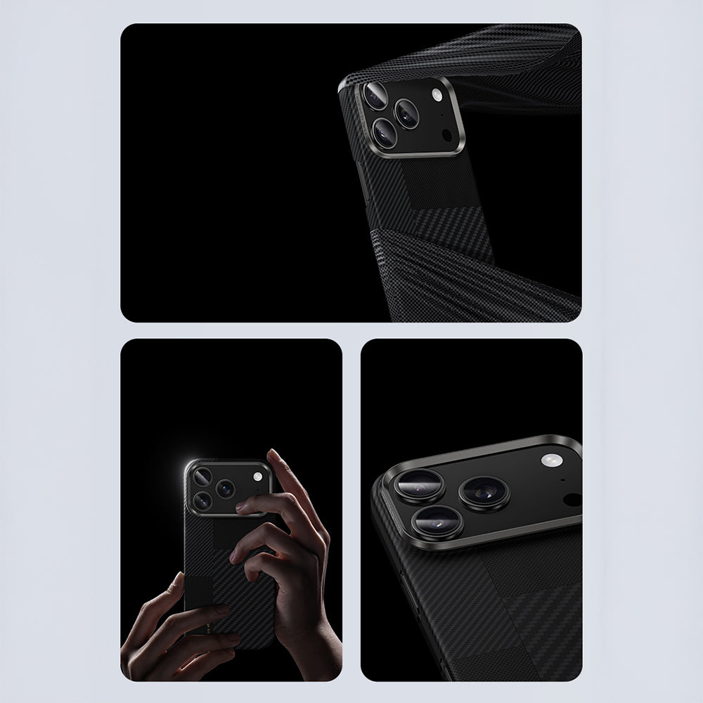 iPhone 17 Pro Max Kılıf M-safe Şarj Özellikli Karbon Fiber Benks Montage ArmorAir Kevlar Kılıf