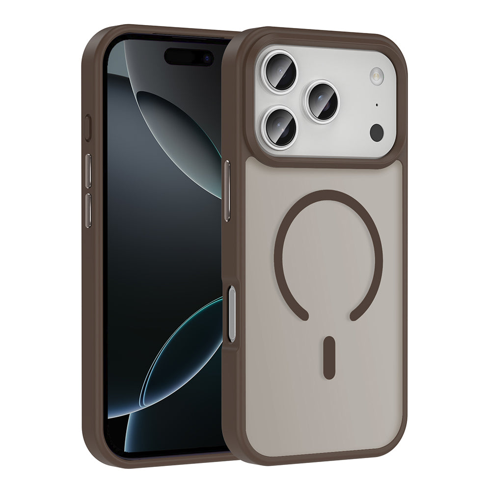 iPhone 17 Pro Max Kılıf M-safe Şarj Özellikli Mat Arka Yüzey Zore Sio Kılıf