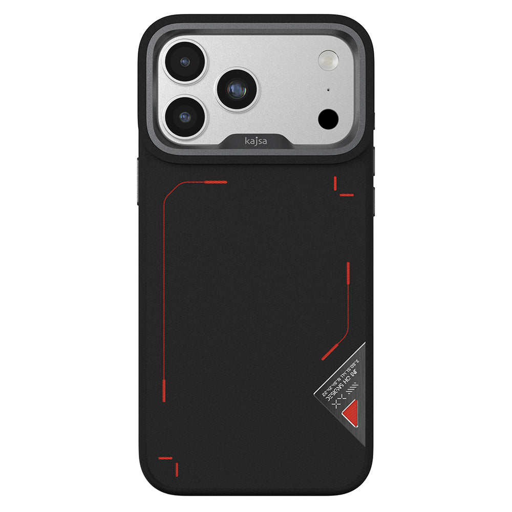 Apple iPhone 17 Pro Max Kılıf M-safe Şarj Özellikli O-Ring Metal Kamera Çerçeveli Kajsa Matrix Collection Kapak