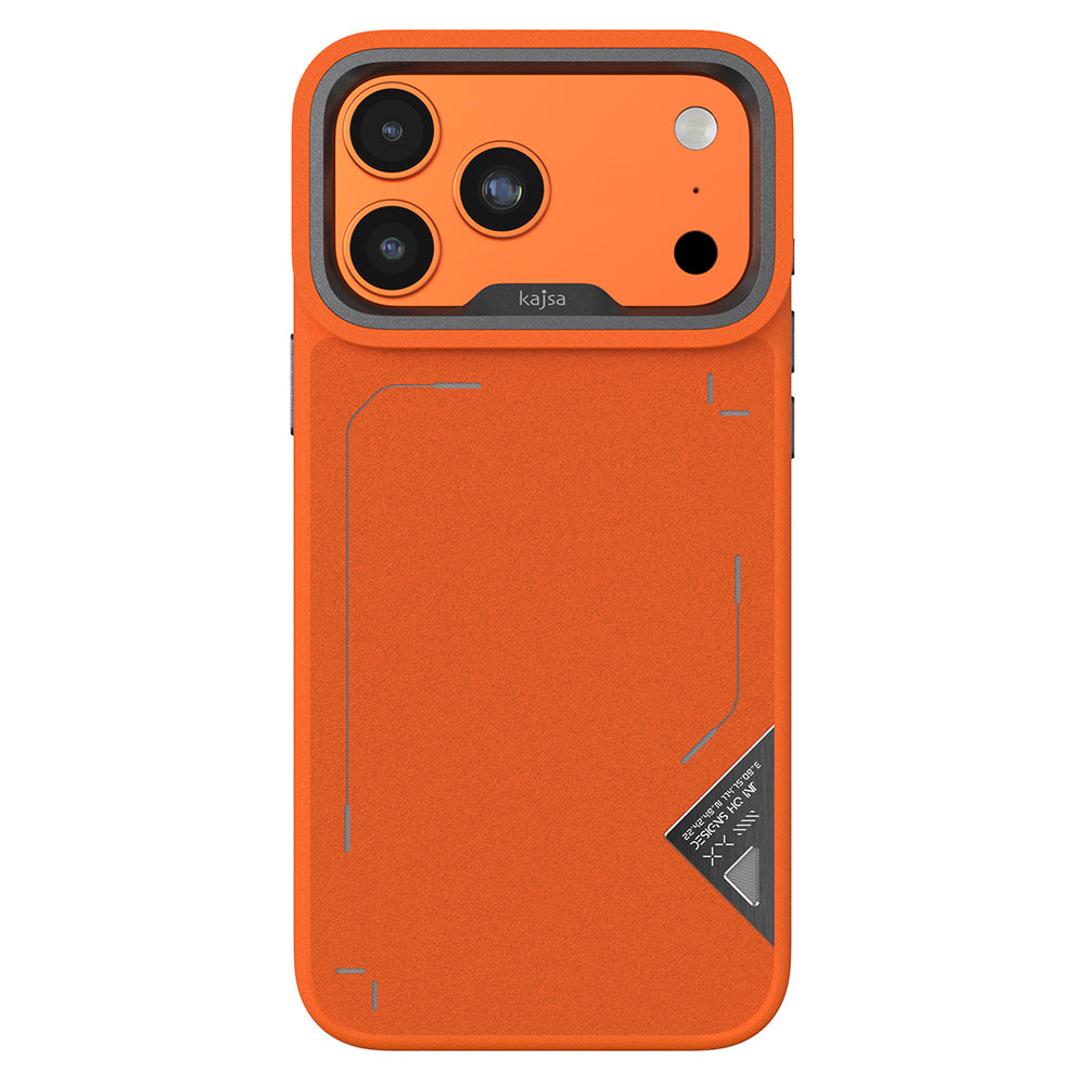 Apple iPhone 17 Pro Max Kılıf M-safe Şarj Özellikli O-Ring Metal Kamera Çerçeveli Kajsa Matrix Collection Kapak