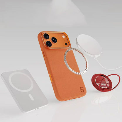 iPhone 17 Pro Max Kılıf M-Safe Şarj Özellikli Polimerik Deri Raptic Urban Nano Kılıf