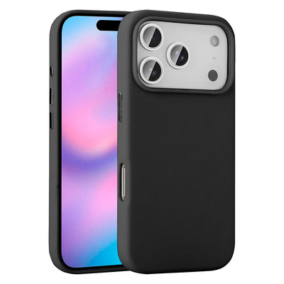 Apple iPhone 17 Pro Max Kılıf M-safe Şarj Özellikli PU Deri Görünümlü Zore Kupra Kapak Pembe