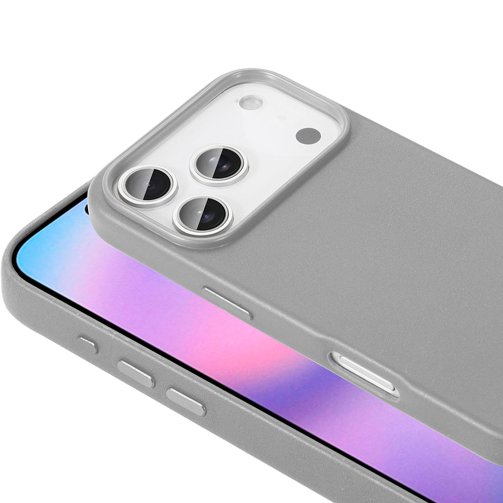 Apple iPhone 17 Pro Max Kılıf M-safe Şarj Özellikli PU Deri Görünümlü Zore Kupra Kapak Lacivert