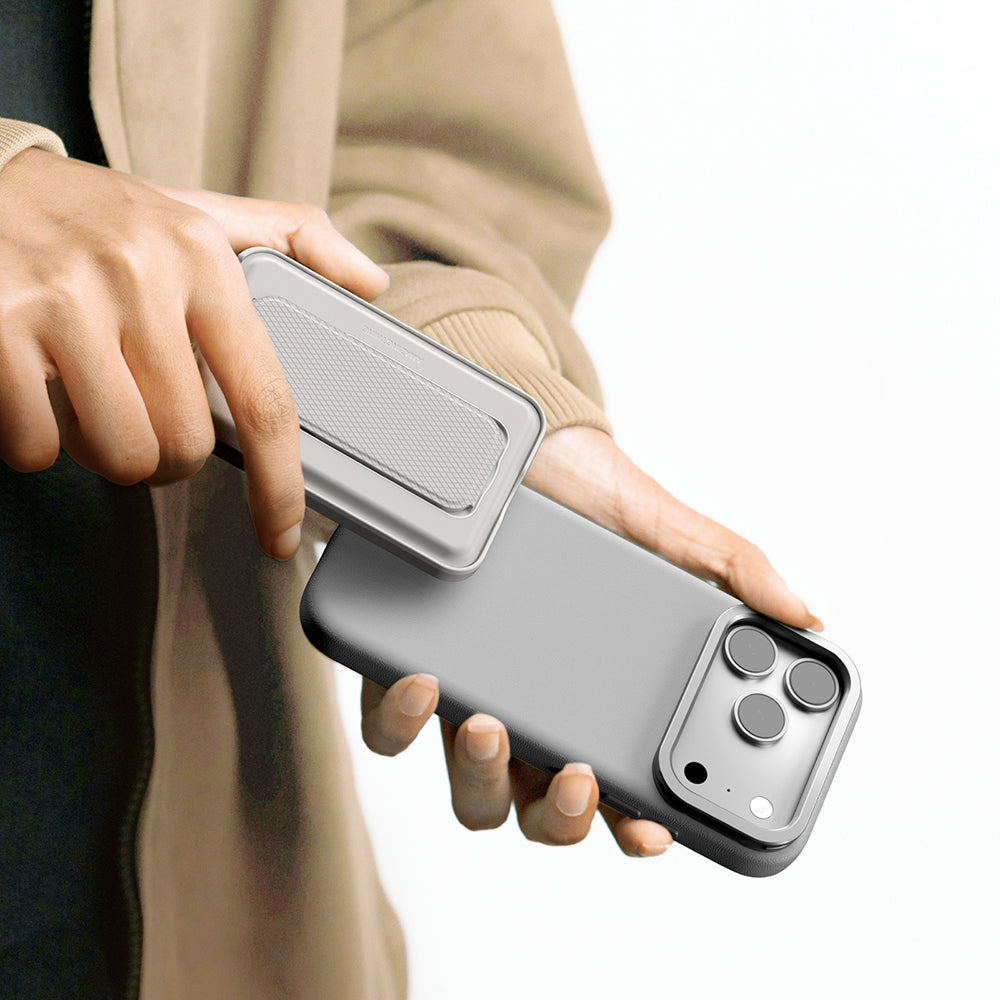 Apple iPhone 17 Pro Max Kılıf M-safe Şarj Özellikli Standlı Amazingthing Glamour Mag Serisi PU Kapak Mavi