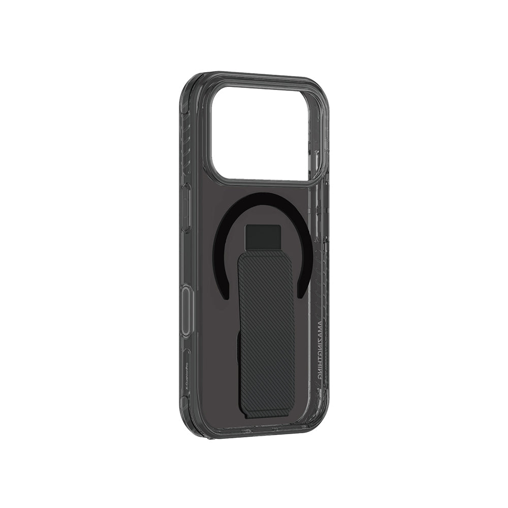 Apple iPhone 17 Pro Max Kılıf M-safe Şarj Özellikli Standlı Amazingthing Titan Pro Plus Kapak Turuncu