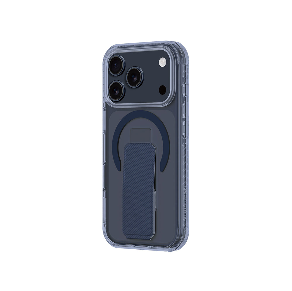 Apple iPhone 17 Pro Max Kılıf M-safe Şarj Özellikli Standlı Amazingthing Titan Pro Plus Kapak Turuncu