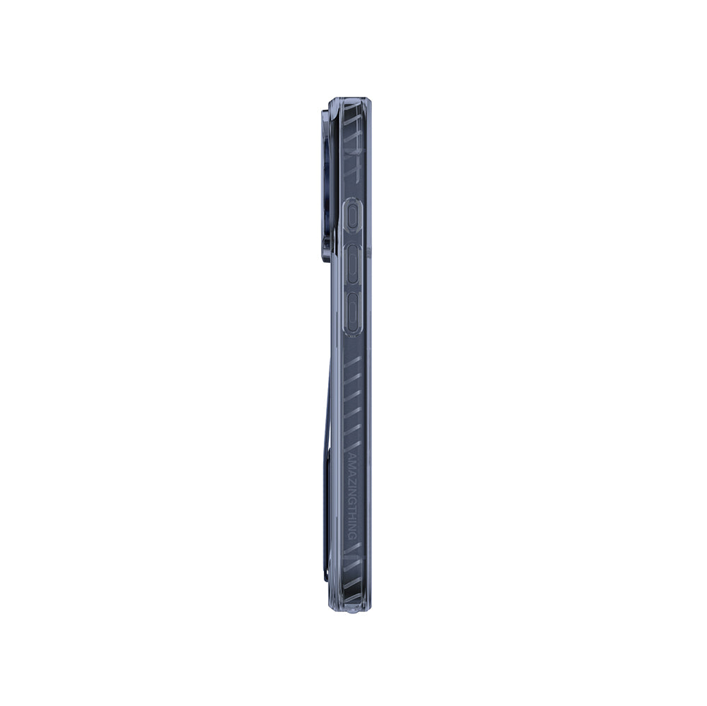 Apple iPhone 17 Pro Max Kılıf M-safe Şarj Özellikli Standlı Amazingthing Titan Pro Plus Kapak Turuncu