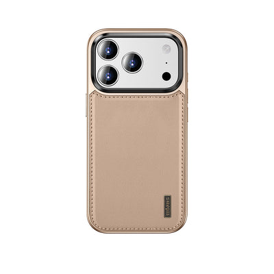 Apple iPhone 17 Pro Max Kılıf M-safe Şarj Özellikli Standlı Leto Kapak Gold