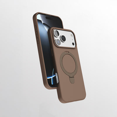 Apple iPhone 17 Pro Max Kılıf M-safe Şarj Özellikli Standlı Zore Samara Kapak Lila