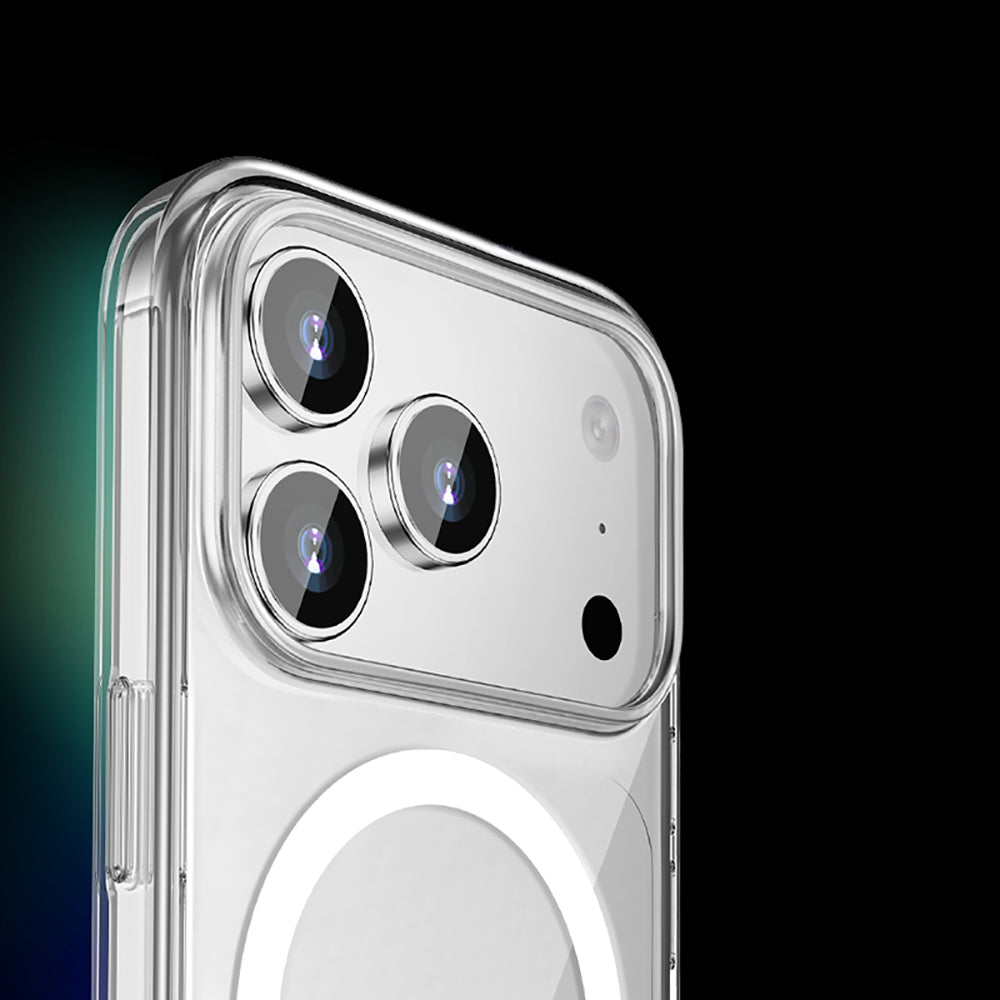 iPhone 17 Pro Max Kılıf M-safe Şarj Özellikli Transparan Sert PC Wlons Pita Kılıf