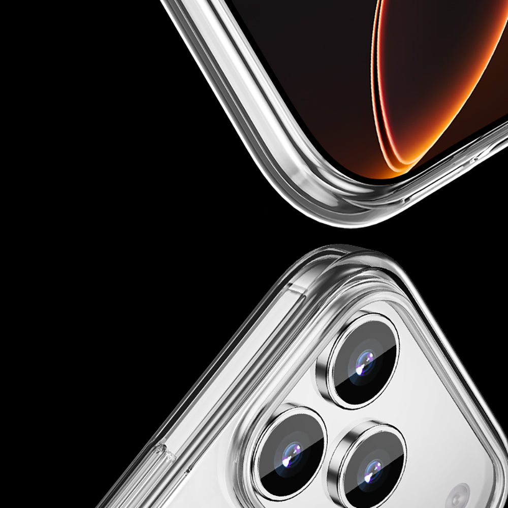 iPhone 17 Pro Max Kılıf M-safe Şarj Özellikli Transparan Sert PC Wlons Pita Kılıf