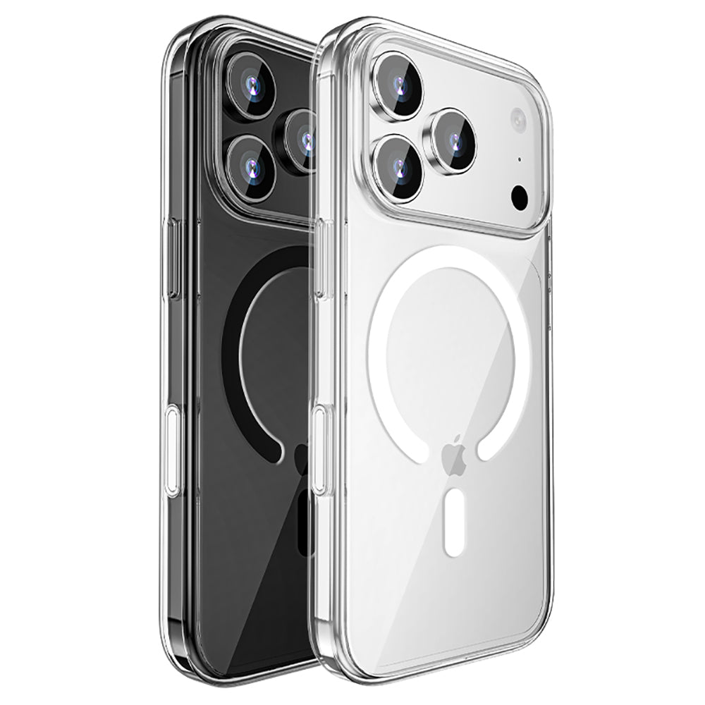 iPhone 17 Pro Max Kılıf M-safe Şarj Özellikli Transparan Sert PC Wlons Pita Kılıf