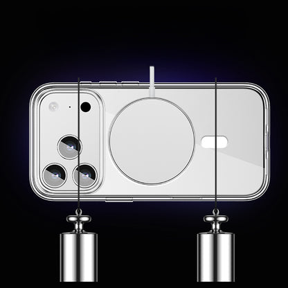 iPhone 17 Pro Max Kılıf M-safe Şarj Özellikli Transparan Sert PC Wlons Pita Kılıf