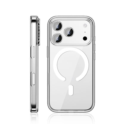 iPhone 17 Pro Max Kılıf M-safe Şarj Özellikli Transparan Sert PC Wlons Pita Kılıf