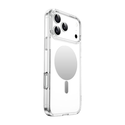 Apple iPhone 17 Pro Max Kılıf M-safe Şarj Özellikli Wiwu MCC-701 Aynalı Pro Serisi Sert PC Kapak Şeffaf