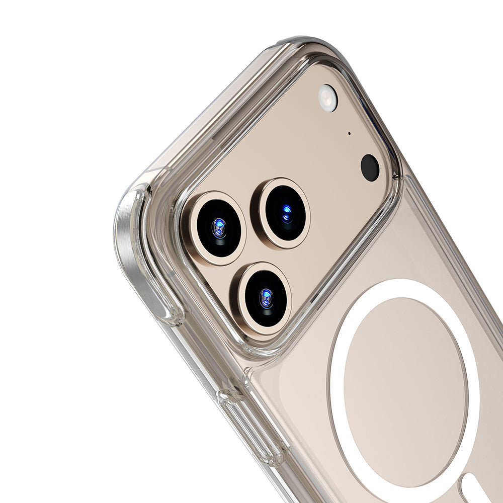 iPhone 17 Pro Max Kılıf M-safe Şarj Özellikli Wiwu MCC-702 Titanyum Pro Serisi Sert PC Kılıf