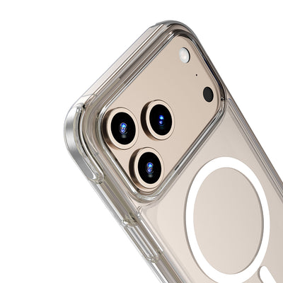 Apple iPhone 17 Pro Max Kılıf M-safe Şarj Özellikli Wiwu MCC-702 Titanyum Pro Serisi Sert PC Kapak Siyah