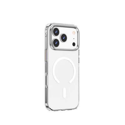 Apple iPhone 17 Pro Max Kılıf M-safe Şarj Özellikli Wiwu YXK-208 Invisible Ultra Sert PC Kapak Şeffaf