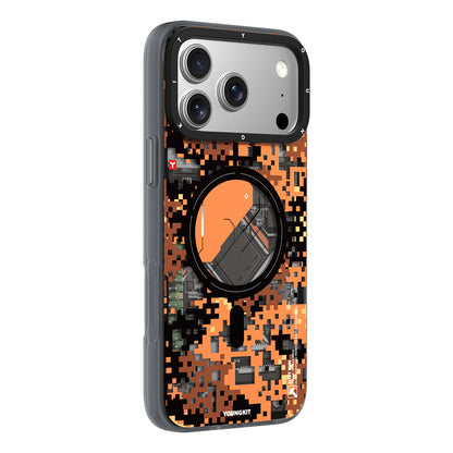 iPhone 17 Pro Max Kılıf M-Safe Şarj Özellikli Youngkit Camouflage Sykell Serisi Kılıf