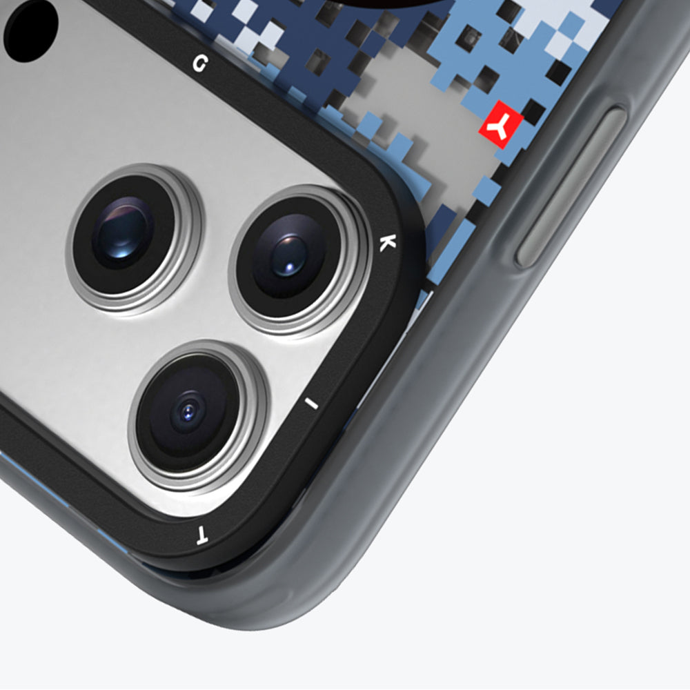 iPhone 17 Pro Max Kılıf M-Safe Şarj Özellikli Youngkit Camouflage Sykell Serisi Kılıf