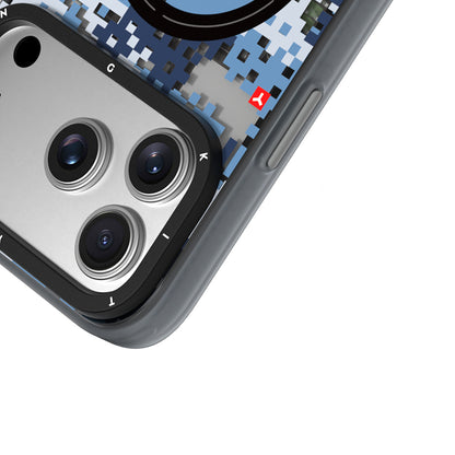 iPhone 17 Pro Max Kılıf M-Safe Şarj Özellikli Youngkit Camouflage Sykell Serisi Kılıf