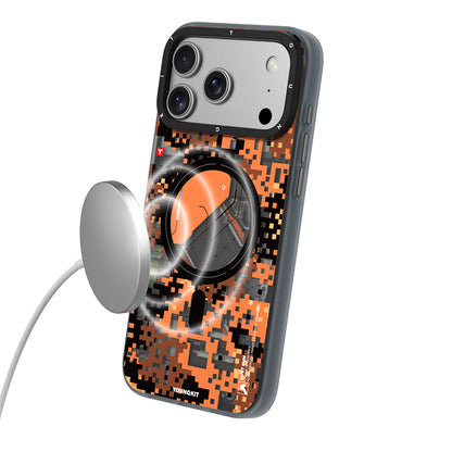 iPhone 17 Pro Max Kılıf M-Safe Şarj Özellikli Youngkit Camouflage Sykell Serisi Kılıf