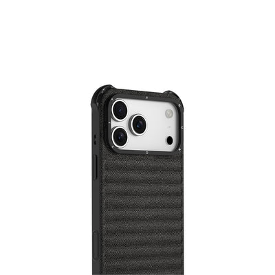 Apple iPhone 17 Pro Max Kılıf M-safe Şarj Özellikli Youngkit Canvas Serisi Kapak Mürdüm