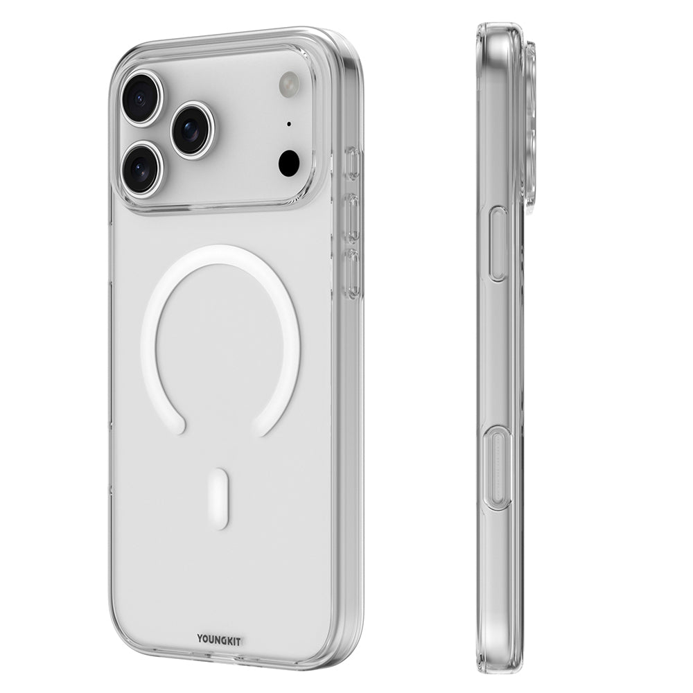 iPhone 17 Pro Max Kılıf M-safe Şarj Özellikli Youngkit Clear Serisi Kılıf