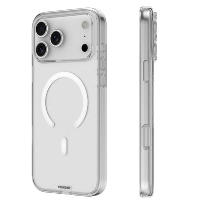 iPhone 17 Pro Max Kılıf M-safe Şarj Özellikli Youngkit Clear Serisi Kılıf