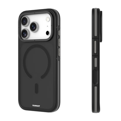 iPhone 17 Pro Max Kılıf M-safe Şarj Özellikli Youngkit Rock Sand Serisi Kılıf