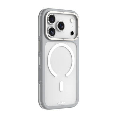 Apple iPhone 17 Pro Max Kılıf M-safe Şarj Özellikli Youngkit Rock Sand Serisi Kapak Siyah