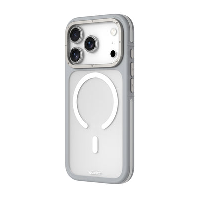 Apple iPhone 17 Pro Max Kılıf M-safe Şarj Özellikli Youngkit Rock Sand Serisi Kapak Siyah
