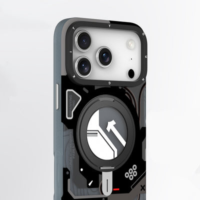 Apple iPhone 17 Pro Max Kılıf M-safe Şarj Özellikli Youngkit Starship Serisi Kapak Beyaz