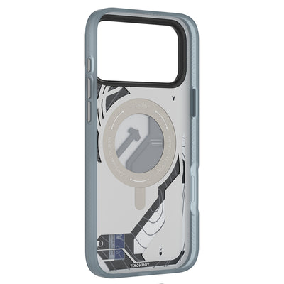 Apple iPhone 17 Pro Max Kılıf M-safe Şarj Özellikli Youngkit Starship Serisi Kapak Beyaz