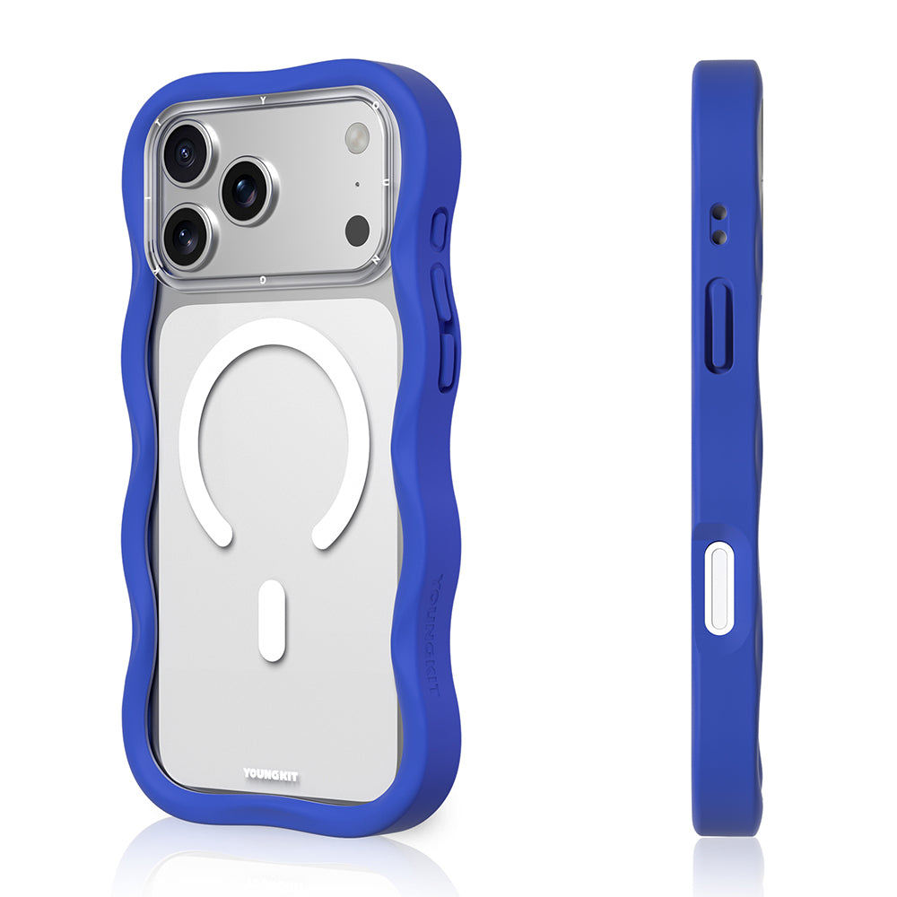 iPhone 17 Pro Max Kılıf M-safe Şarj Özellikli Youngkit Wave Clear Serisi Kılıf