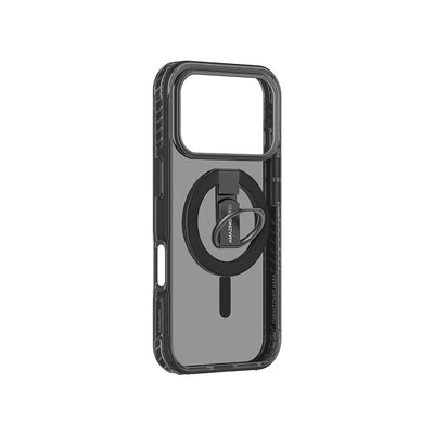 Apple iPhone 17 Pro Max Kılıf M-safe Şarj Özellikli Yüzük Standlı Amazingthing Titan Pro Serisi Kapak Mavi