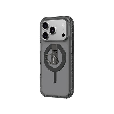 Apple iPhone 17 Pro Max Kılıf M-safe Şarj Özellikli Yüzük Standlı Amazingthing Titan Pro Serisi Kapak Mavi
