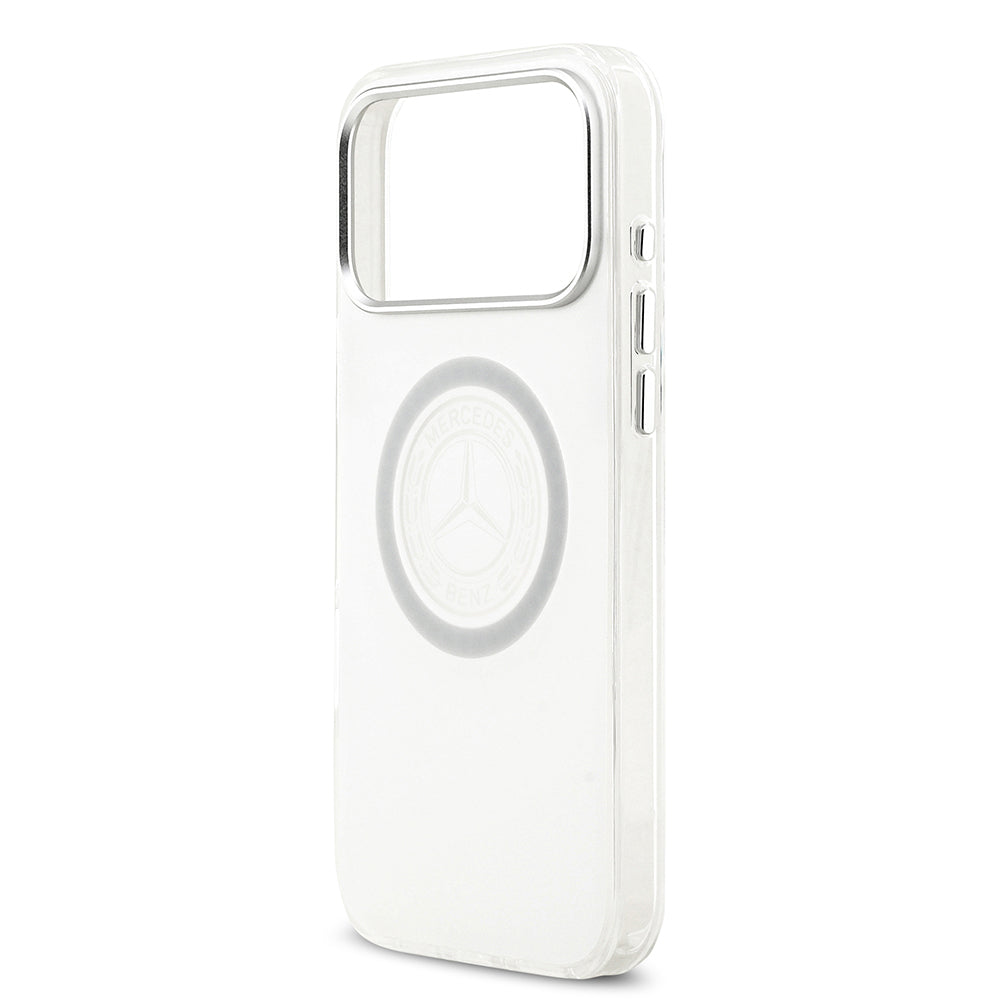 iPhone 17 Pro Max Kılıf Mercedes Benz Orjinal Lisanslı M-safe Şarj Özellikli Buzlu PC Nostaljik Yıldız Dizayn Kılıf