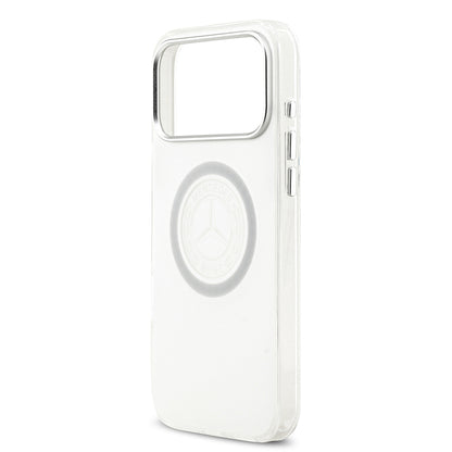 iPhone 17 Pro Max Kılıf Mercedes Benz Orjinal Lisanslı M-safe Şarj Özellikli Buzlu PC Nostaljik Yıldız Dizayn Kılıf