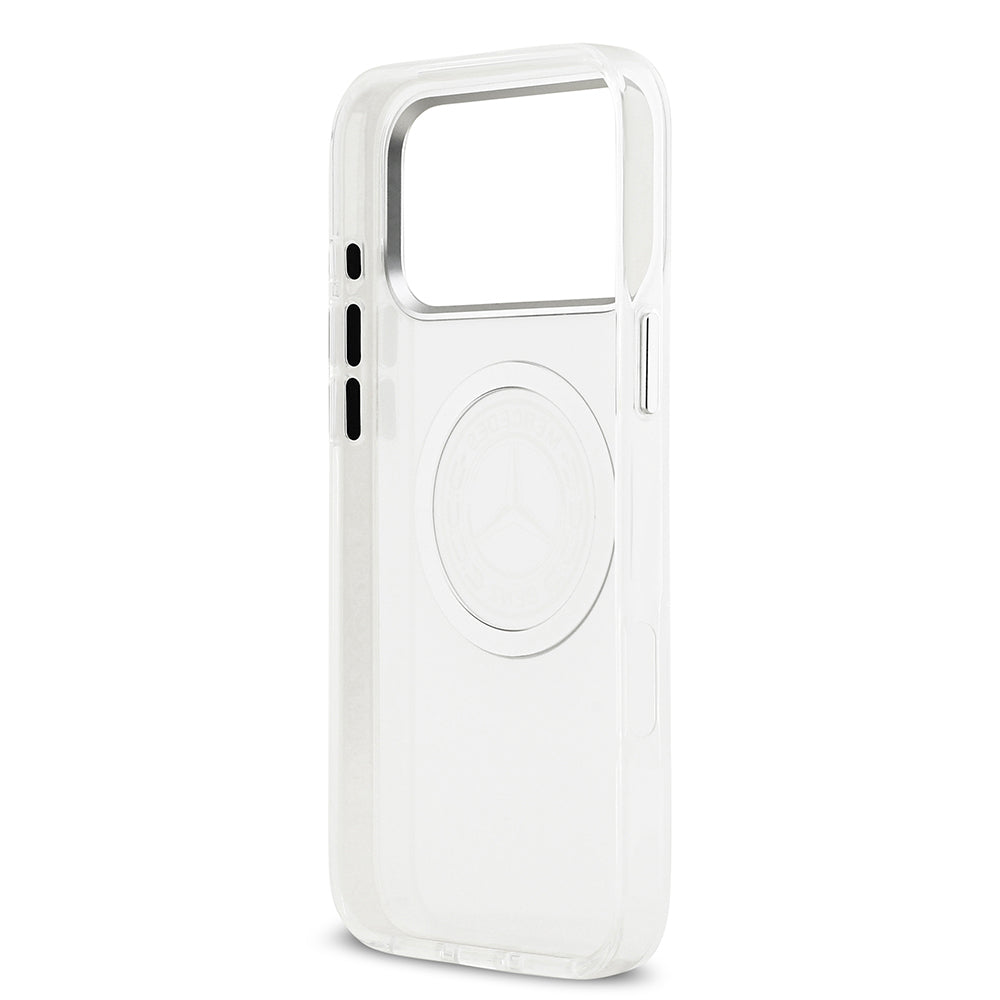 iPhone 17 Pro Max Kılıf Mercedes Benz Orjinal Lisanslı M-safe Şarj Özellikli Buzlu PC Nostaljik Yıldız Dizayn Kılıf