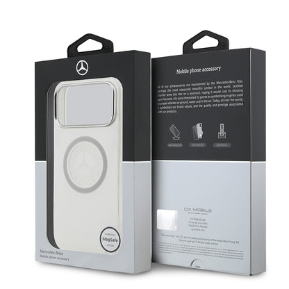 iPhone 17 Pro Max Kılıf Mercedes Benz Orjinal Lisanslı M-safe Şarj Özellikli Buzlu PC Nostaljik Yıldız Dizayn Kılıf