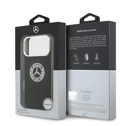 iPhone 17 Pro Max Kılıf Mercedes Benz Orjinal Lisanslı M-safe Şarj Özellikli Çift Katmanlı PC Nostaljik Yıldız Dizayn Kılıf