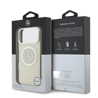 iPhone 17 Pro Max Kılıf Mercedes Benz Orjinal Lisanslı M-safe Şarj Özellikli Çift Katmanlı PC Nostaljik Yıldız Dizayn Kılıf