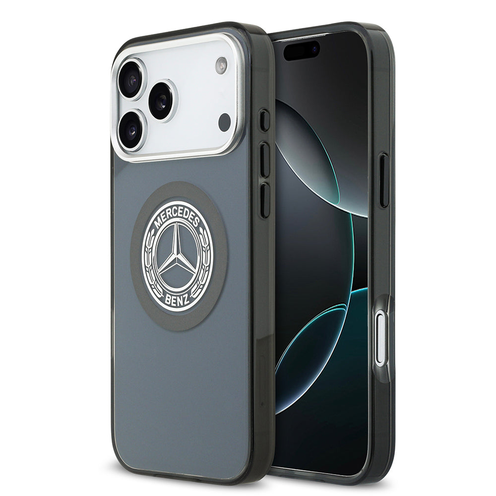 iPhone 17 Pro Max Kılıf Mercedes Benz Orjinal Lisanslı M-safe Şarj Özellikli Çift Katmanlı PC Nostaljik Yıldız Dizayn Kılıf